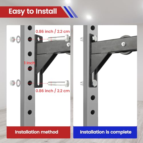 FVNBXG Cable Pulley System, LAT Pull Down Machine, Weight Pulley System, Cable Machine, LAT Pulley System for Smith Machine, Power Cage, Power Rack, Squat Rack - Image 7