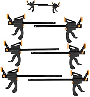 Lytool Clamps Set, 8pcs Quick Grip Clamps(4 inch, 6 inch, 8 inch, 10 inch), Clamps for Woodwork Ideal for Fast and Easy Clamping Applications, Woodworking and DIY Projects