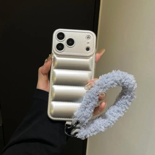 RNOZX For iPhone 16 Pro Max�p �����t�@�[�t���������[�h�P�[�X �ʂ�����݃��X�g�X�g���b�v �~�p�J�o�[�iFor iPhone 16 Pro Max/�V���o�[�j