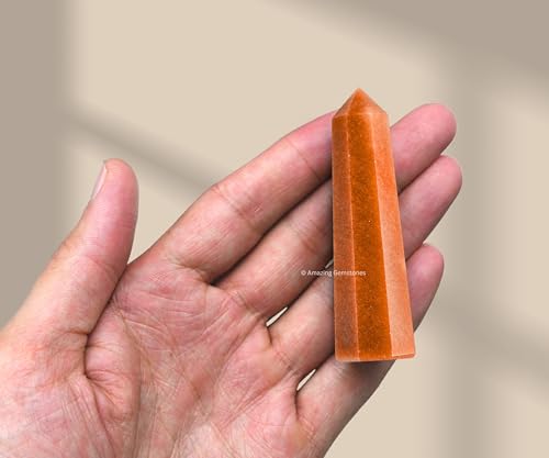 Image of Amazing Gemstone Chocolate Jasper Crystal Towers - Natural Healing Crystal Point Obelisk for Reiki Healing and Crystal Grid (2 inch to 3 inch INCH)