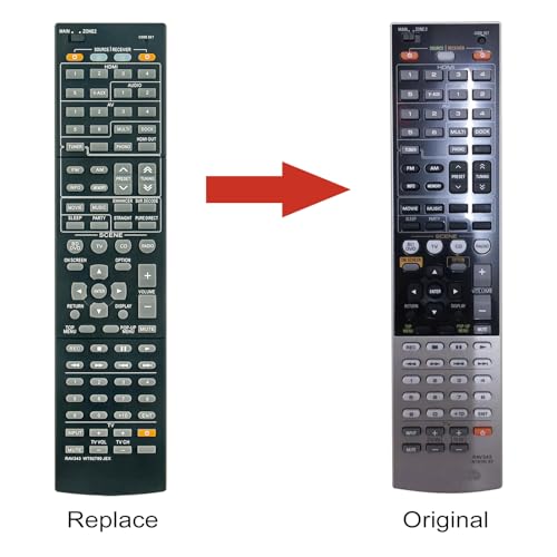 Télécommande compatible Yamaha RX-V667 RX-V767 RX-V867 RAV343 - 2