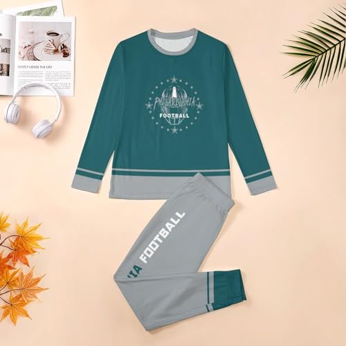 Custom Men's Pajama Suit Personalized Name Number Long Sleeve Nightwear Set Gifts for Dad Son and Husband3