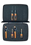 testo Smart Probe Kit - HVAC/R Test & Load Set for Air Conditioning, Refrigeration & Heating System - with 2X 115i Clamp Meter, 2X 549i High Pressure Gauge, 2X 605i Thermohygrometer – with Bluetooth