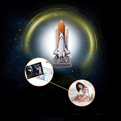 Liberty Imports 3D Puzzle Diy Model Set - Worlds Greatest Architecture Jigsaw Puzzles Building Kit (Space Shuttle Discovery) #TOP7