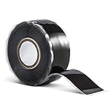 1"x10' Black Self-Fusing Silicone Tape, Hose Repair Tape, Heavy Duty and Leak Proof Rubber Hose Tape, Pipe Repair Tape for Water Leaks, (0.5mm in Thickness)