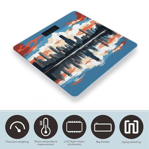 Báscula Digital para Baño Chicago Skyline 400 lb miniatura 3