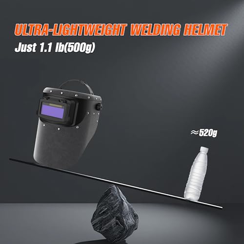 SHINE Leather Flip-Up Welding Mask