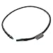 1/4" NPT (MxM) Flexible Oil Line, Braided Steel Covering (36" Length)