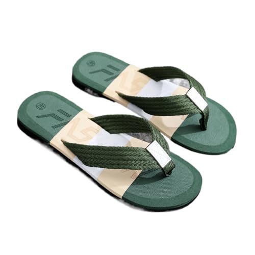 Premium Comfort Fashion Patch Color Yoga Mat Flip Flops For Men Thong Sandals Slides Summer Slippers Indoor Outdoor Footwear