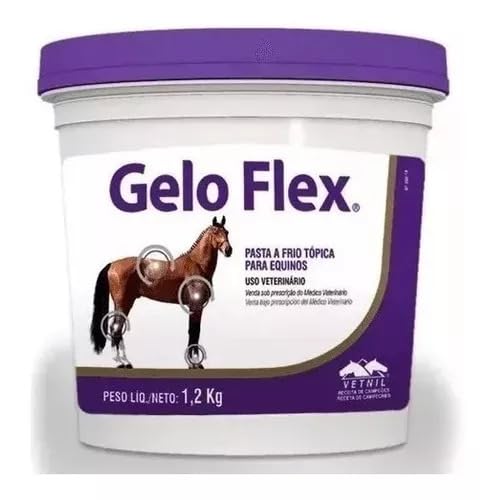 Gelo Flex 1,2kg Pasta A Frio Tópica Equinos Cavalos Geloflex Vetnil