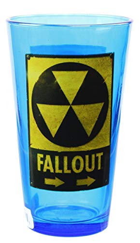 JUST FUNKY Fallout Toxic Waste 16oz Blue Pint Glass