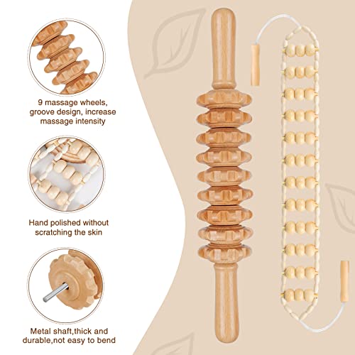 Dciaer 4 In 1 Wood Therapy Massage Tools Lymphatic Drainage Massager Kit - Maderoterapia Kit - For Gua Sha Massage, Anti Cellulite, Body Sculpting, Get Rid Of Cellulite #TOP1