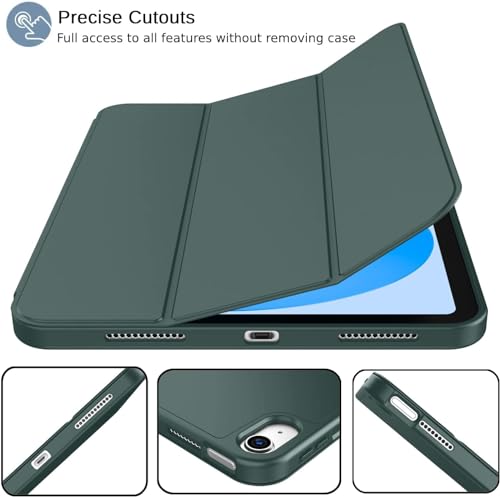 Image of DuraSafe iPad 10.9 inch 10th Generation 2022 TPU Cover A2696 A2777 MPQ13HN /A MPQ33HN /A MPQ03HN /A MPQ23HN /A A2757 MPQ93HN /A MPQC3HN /A MPQ83HN /A MPQA3HN /A MQ6K3HN /A MQ6L3HN /A - Dark Green