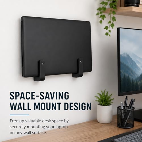 Support mural pour ordinateur portable peu encombrant et stable