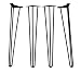 16" Hairpin Legs Set Of 4 Hairpin Legs 3 Rod Style Black Powder Coated Very Strong (16 inch)