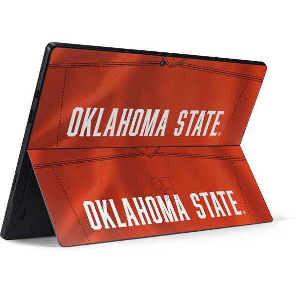 Skinit Decal Tablet Skin Compatible with Surface Pro 4 - Officially Licensed Oklahoma State University Black Jersey Design