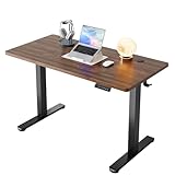 HUANUO Höhenverstellbarer Schreibtisch 120 x 60 cm, 4 Speicherhöheneinstellungen, Elektrischer Schreibtisch für Home Office & Computer-Arbeitsplatz