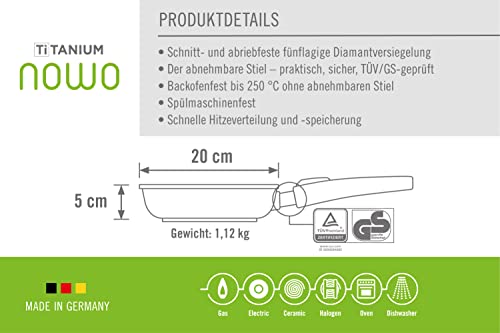 Woll Titanium Nowo 1520 N Padella in ghisa 20 cm
