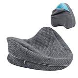 Leg Knee Pillow Cover Compatible with Contour Legacy Knee Pillow, Cover Only (Grey)