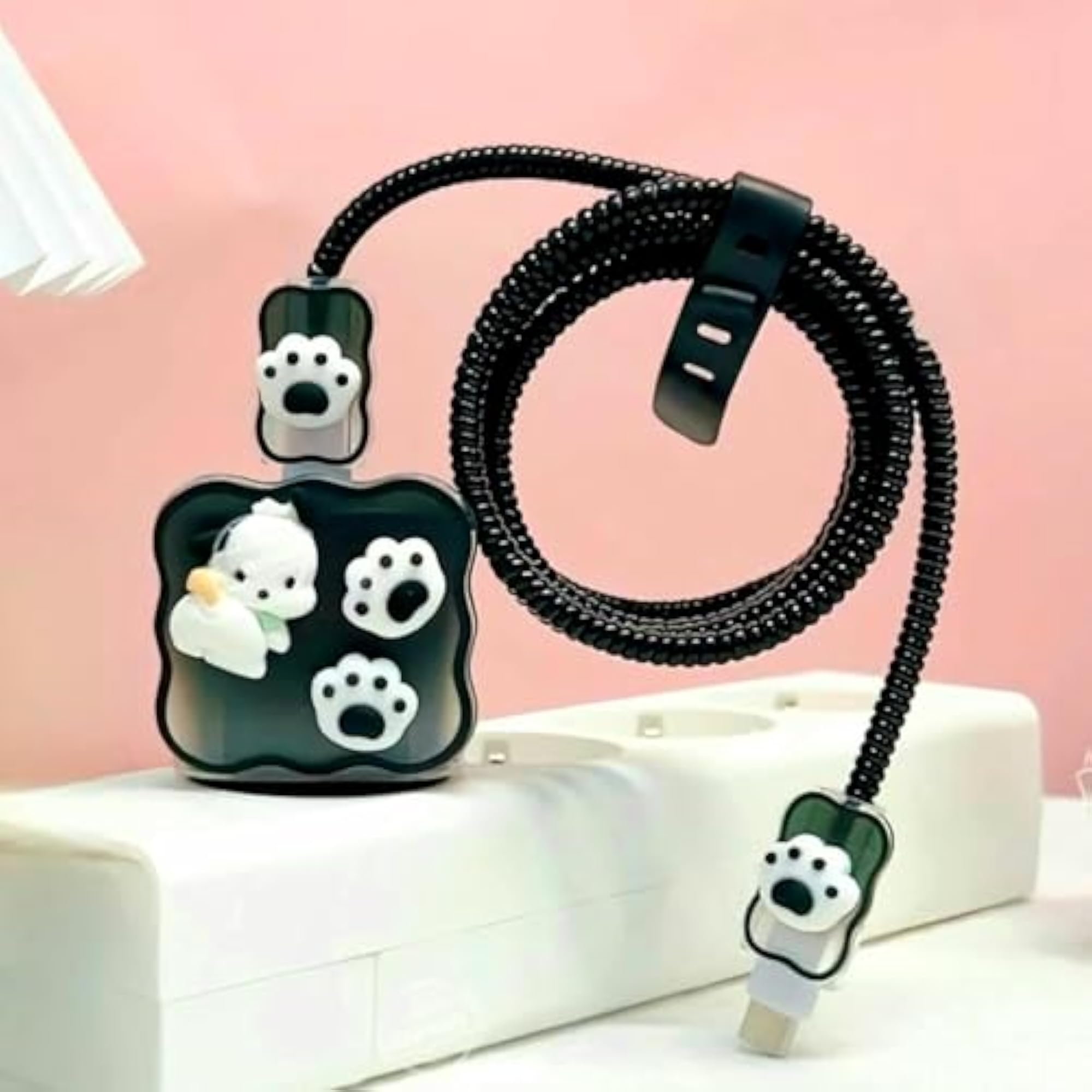 Cable Protector with 3D Pattern for Charger & Data Wires