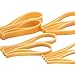 20pcs Yellow Strong Elastic Bands, 120 * 10mm Stretchable Elastic Bands, Stationery Package Office Rubber Rings Thick 2mm