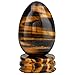 mookaitedecor Crystal Egg Polished Gemstone Figurines with Stone Stand,Tiger's Eye