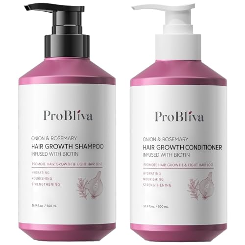 Onion Hair Growth Shampoo and Conditioner Set - Infused with Biotin and Rosemary