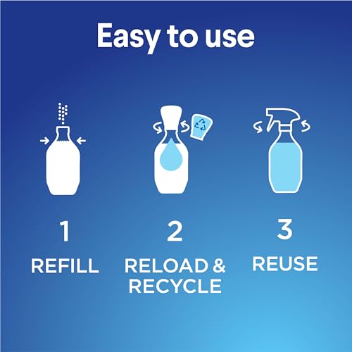 Clorox Bathroom Foamer Refillable Cleaner, Household Essentials, 1 Bottle and 3 Refill, Rain Clean, 1.13 Fl Oz - image 3