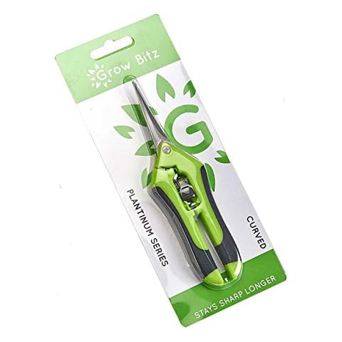 gardeners corner Hydroponics Trimming Cutting Scissors Straight Or Curved Bladed Spring Loaded Cover