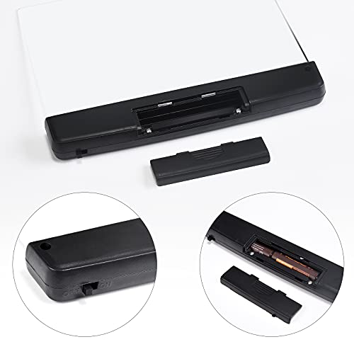 Outus 2 Pieces Flat Book Lights Led Reading Light Clear Night Lights Reading Lamp Book Light Page Portable Bookmark Light For Reading In Bed (White, Black) #TOP2