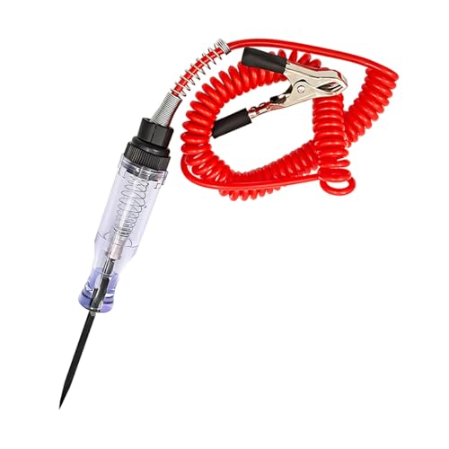 Bittwee Car Test Light, 6V-24V LED Auto Circuit Electric Tester Pen with Light for Continuity Voltage Fuse Light Tester with Sharp Probe Alligator Clip, Universal for SUV Truck RV Sedan