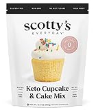 Keto Cupcake & Cake Mix - Gluten Free Zero Carb Keto Baking Mix - 0g Net Carbs Per Serving - No Erythritol, Easy to Bake - No Nut Flours - No Sugar Alcohols - Great Keto Dessert, Sugar Free, Non-GMO, Kosher. 10.6oz Mix