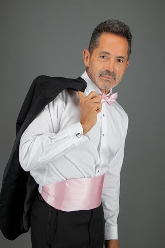 Image of Trafalgar Men's Sutton Solid Color Silk Cummerbund