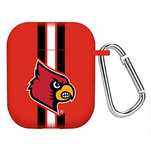 AFFINITY BANDS Louisville Cardinals HD Case Cover Compatible with Apple AirPods Gen 1 & 2 (Stripes)