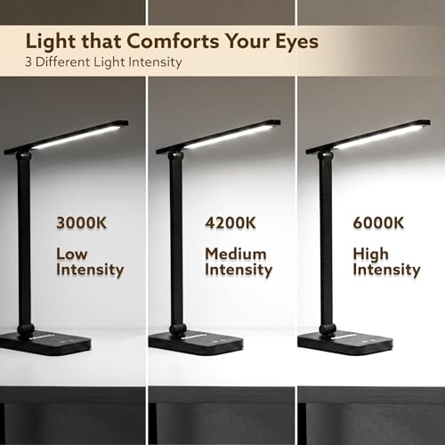 Image of AGARO Regal Study Table Lamp, 5W LED Desk Light, USB Type-C, Touch Control, Different Bright Modes, Touch Dimmer, 180 Adjustable Foldable Design, Energy Efficient, Eye-Friendly, for Study & Bed Room
