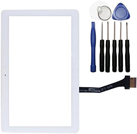 Panel Touch Screen Glass Lens Digitizer for Samsung Galaxy Note 10.1 GT-N8000 N8010 N8013(Not with LCD) white