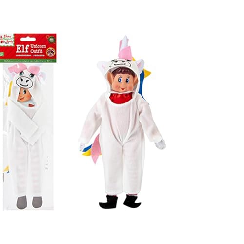PMS Elves Behaving Badly Elf Doll Dress Up Outfit Christmas Novelty Accessory Unicorn Costume