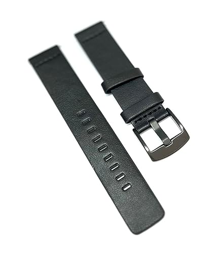 Pulseira Relógio Couro Engate Rápido. Quick Release.Smart.LC44 Tamanho:24 mm;Cor:Preto