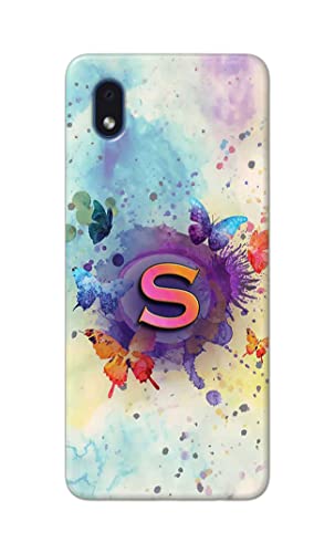 Image of PRINTFIDAA� Printed Hard Back Cover Case for Samsung Galaxy M01 Core | Samsung Galaxy A01 Core Back Cover (Alphabet S) -2808