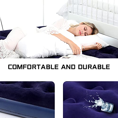 Full Size Air Mattress - Foldable Blow Up Mattresses Double Inflatable Beds for Backpacking Tent Travel Camping