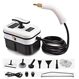 Tragbarer Hochdruck-Dampfreiniger, 2500 W, 1100 ml, Handdampfreiniger, 6 Bürstenköpfe, für Küche, Fenster, Böden