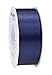 Produktbild PRÄSENT C.E. Pattberg Satin dunkelblau, 25 m Satinband zum Einpacken von Geschenken, 40 mm Breite, Geschenkband zum Dekorieren & Basteln, Dekoband, Anlass