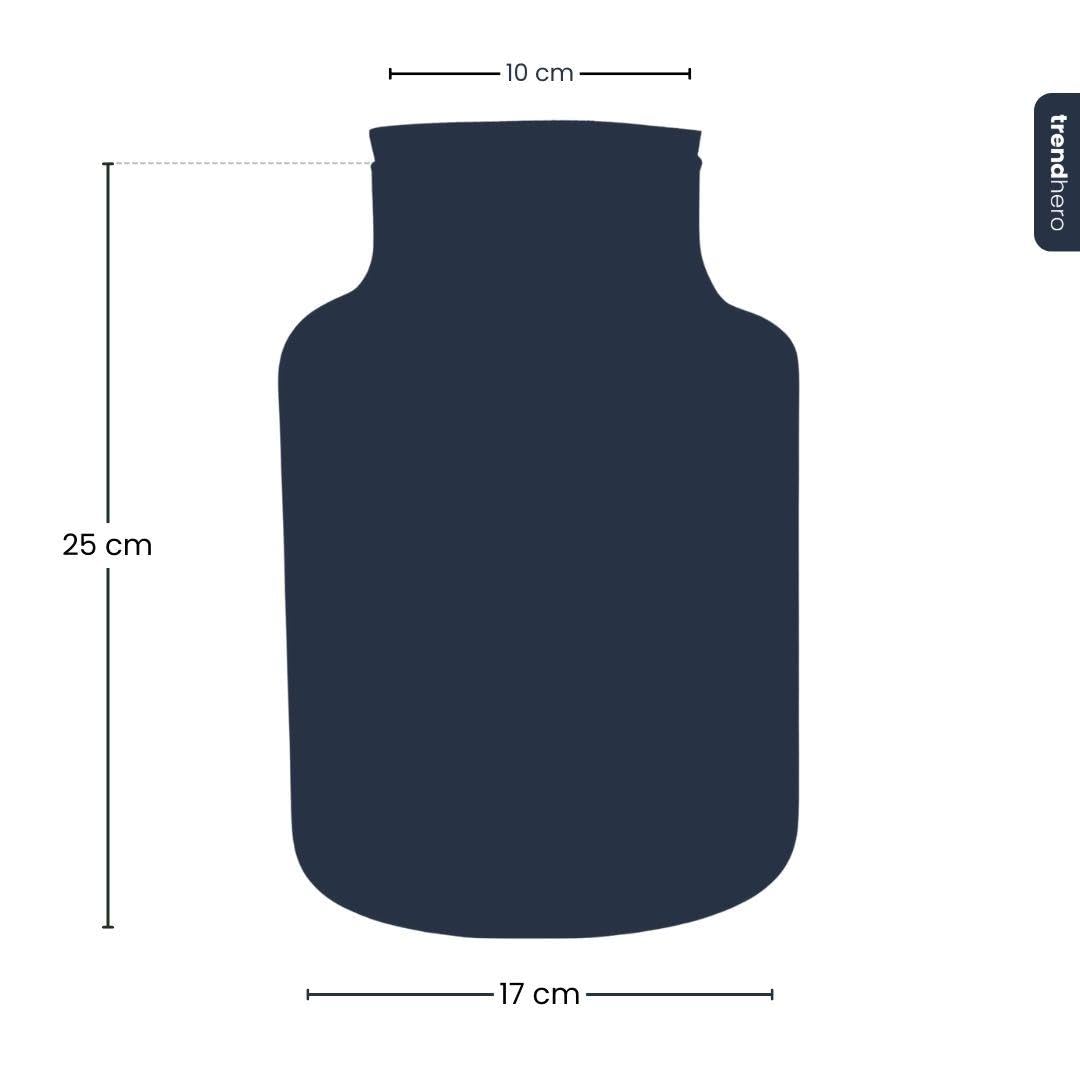 Botella para Terrario de Vidrio Reciclado con LED, Decoración, Ø 17x25 cm