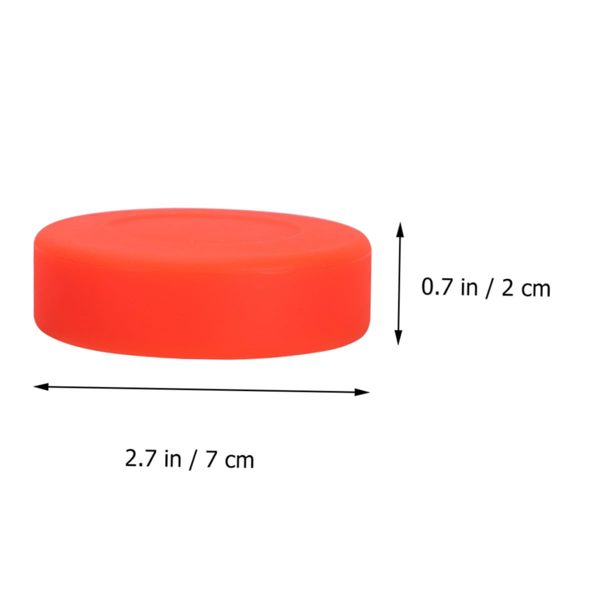 Palets de Hockey Glace en Caoutchouc Rouge 10 Pcs, Rebond Faible