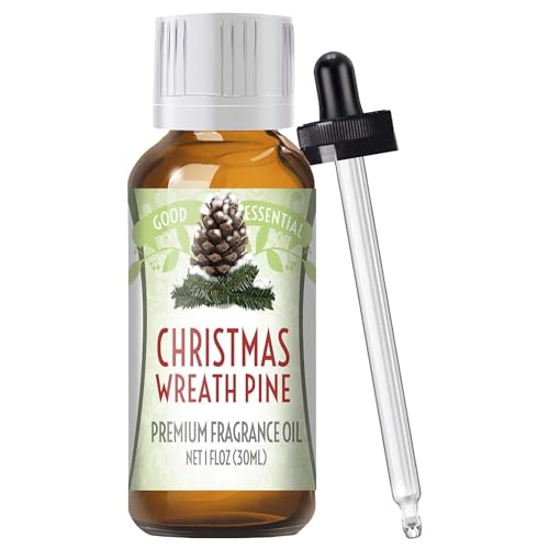 Image of Good Essential Professional Christmas Wreath Fragrance Oil 30 ml for Candles, Soaps, Lotions, Perfume, 1 fl oz - Christmas Scented Oil for Diffuser, Candle Fragrance & Soap Making
