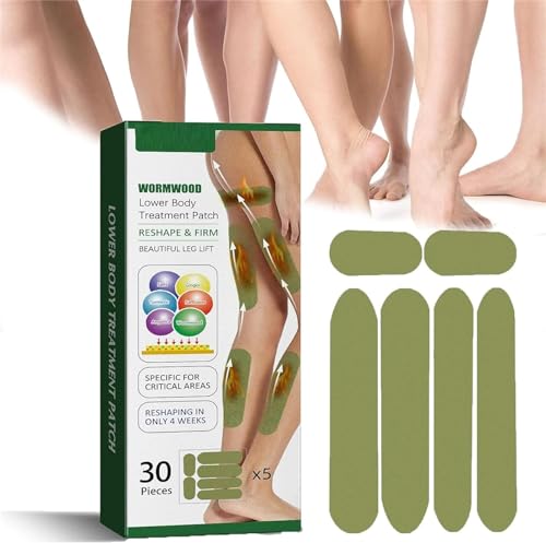 Parches de reducción de celulitis Herballegs, parches de celulitis para estómagos, muslos, piernas, fórmula herbaria natural pura, adecuado para mujeres y...