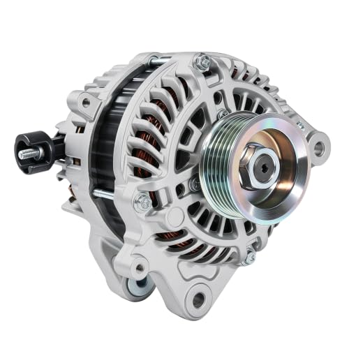 Image of 11537N Alternator Compatible with 2012-2015 Honda Civic, 2016-2018 HR-V 1.8L, 2013-2015 Acura ILX 2.0L, 12V 95Amp, 6-Groove Pulley, A5117 A5TJ0191 31100R1AA010 06311-R1A-505RM