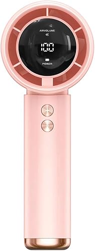 Miniatura 1 de Mini ventilador portátil de mano con espejo, USB recargable, ventilador de refrigeración personal silencioso de 3 velocidades, ligero y compacto