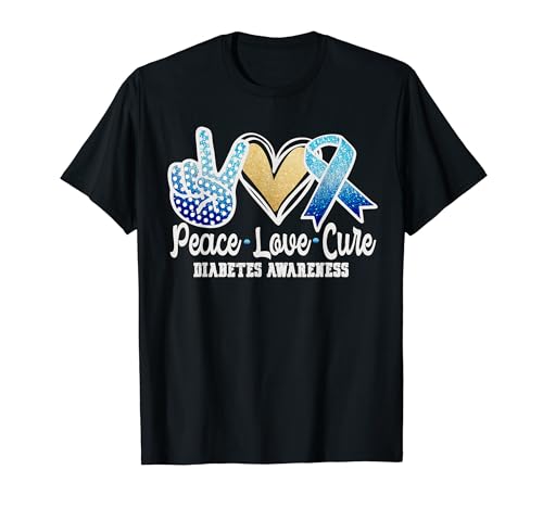 Peace Love Cure Diabetes Awareness T�V���c