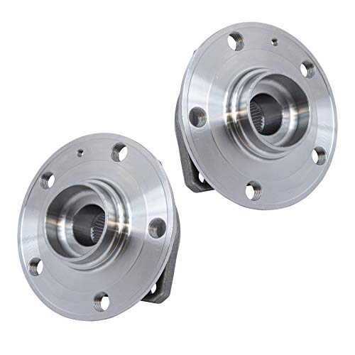 Image of TRQ Left and Right Wheel Bearing and Hub Assembly Set 2 Piece Compatible with 2015-2020 Audi A3 Quattro 2015-2017 A3 with 80mm Bearing Outside Diameter 2018-2019 A3 with 288mm Diameter Front Rotors